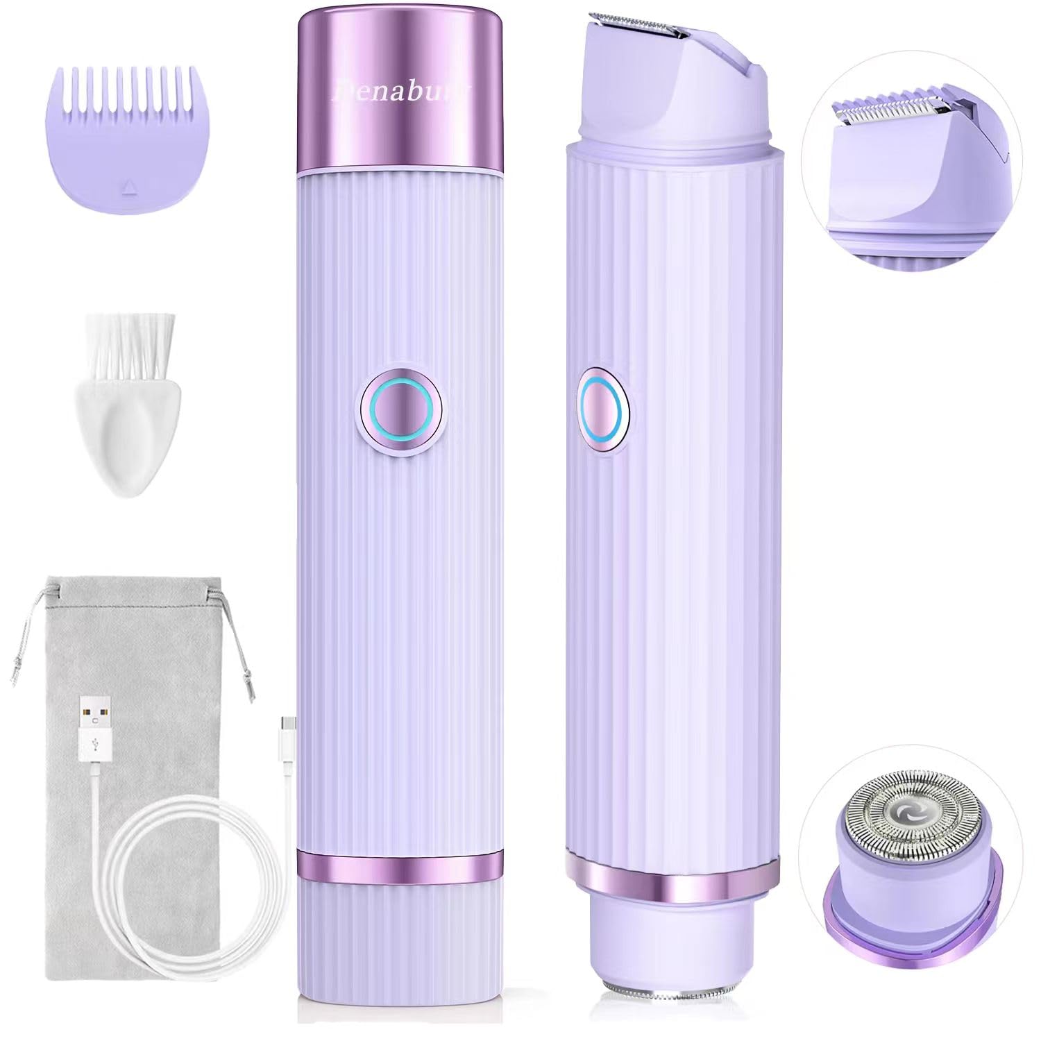 Double-Head Electric Shaver for UAE Women, Waterproof, Wet & Dry