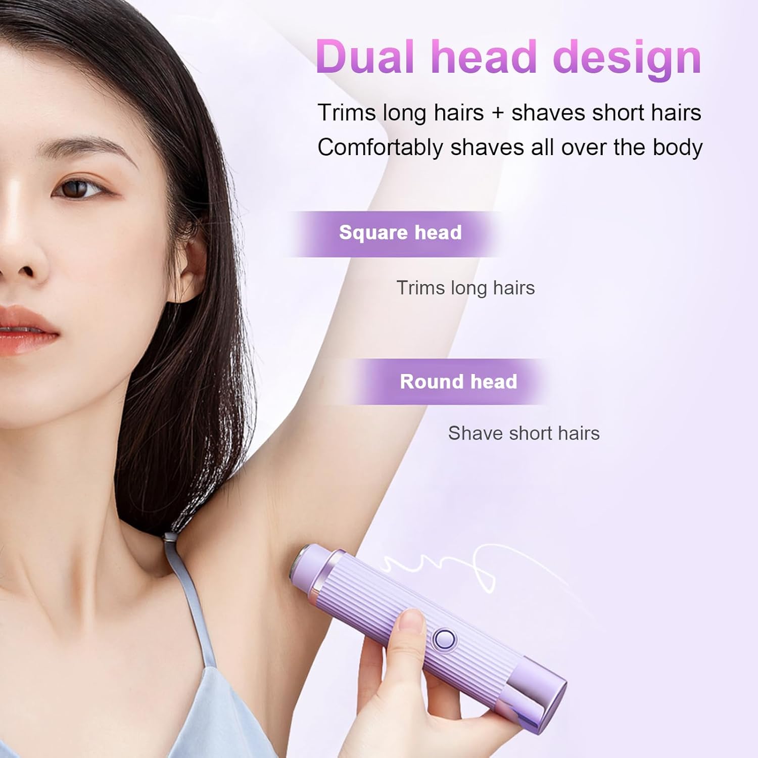Double-Head Electric Shaver for UAE Women, Waterproof, Wet & Dry