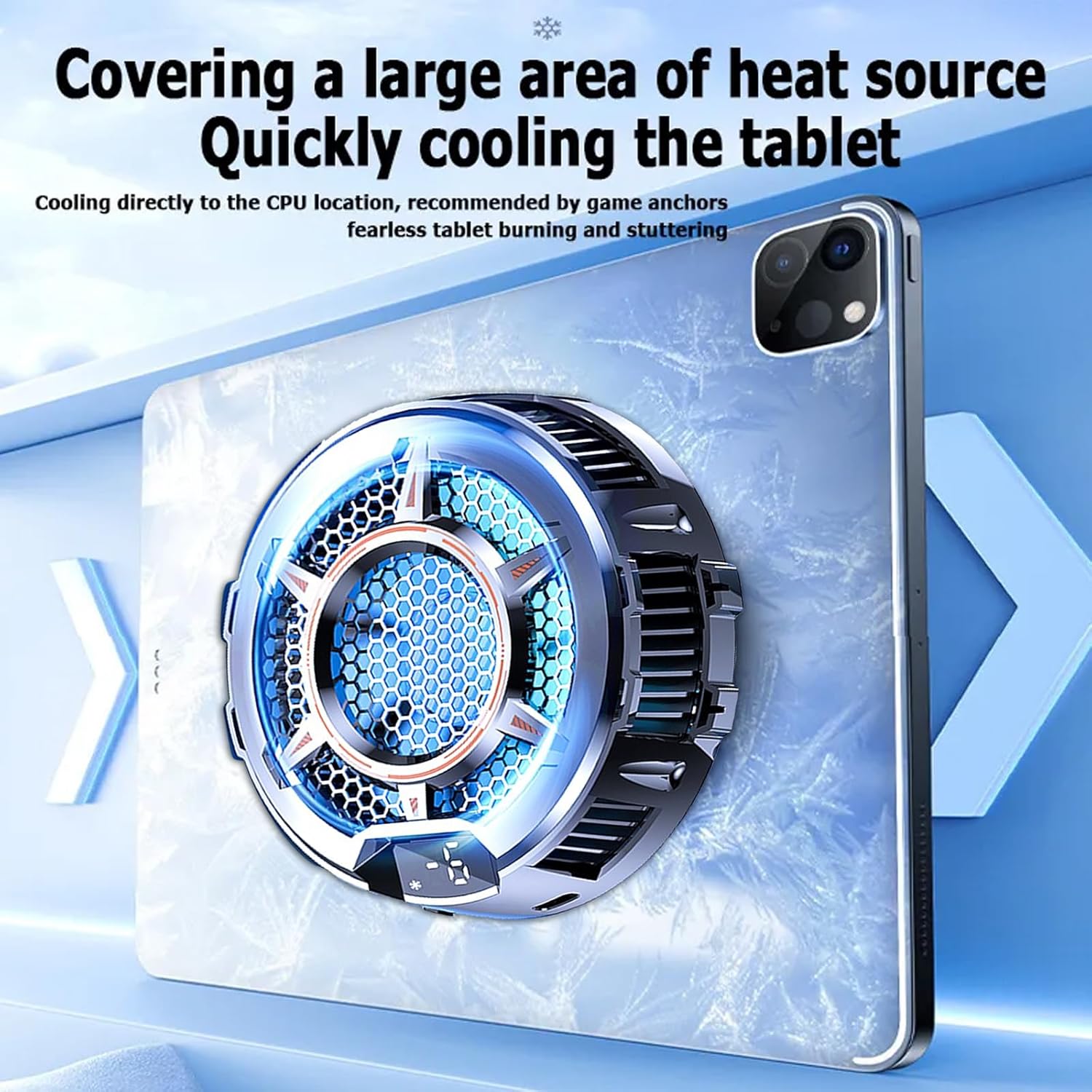 Cooler for iPad Surface Pro - 30W Super Powerful Radiator Magnetic Phone Cooling Fan