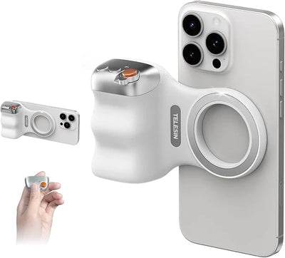 Phone grip with Telesin branding on a white background
