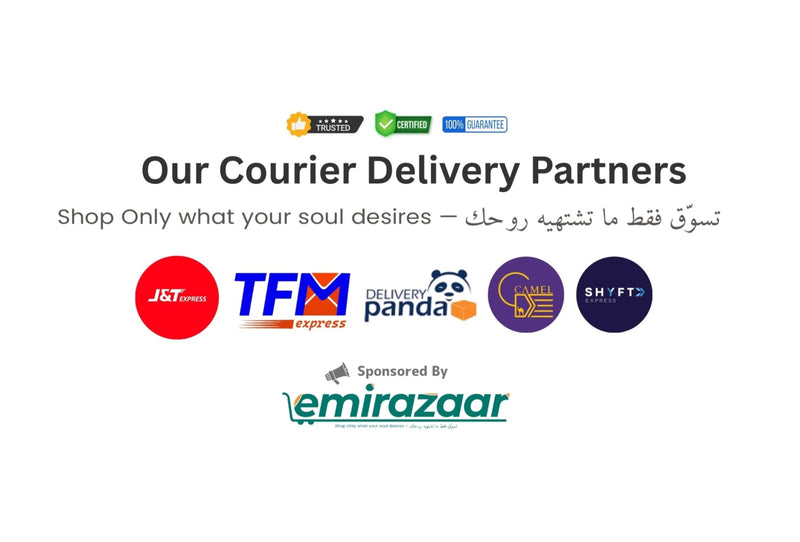 List of courier delivery partners on a white background