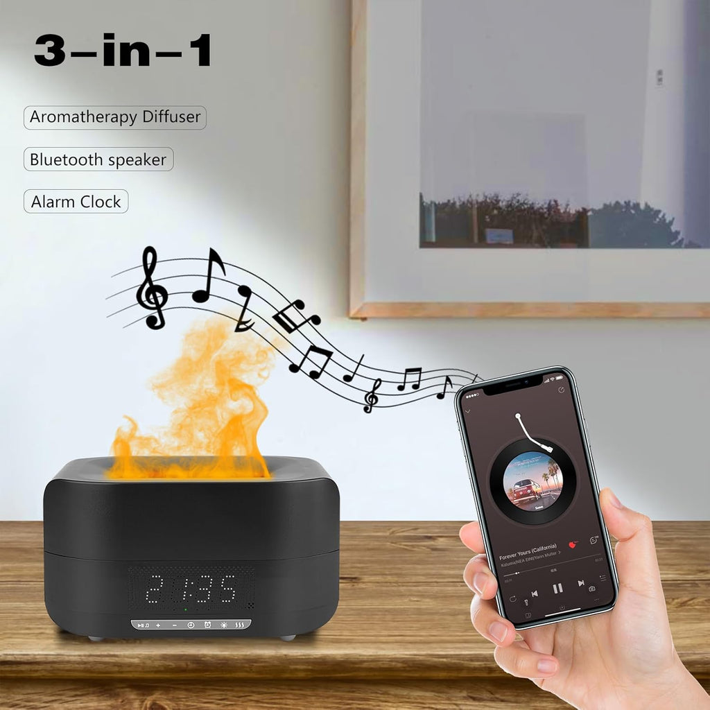 Bluetooth Speaker Alarm Clock Humidifier – 3-in-1 Smart Bedside Gadget | UAE