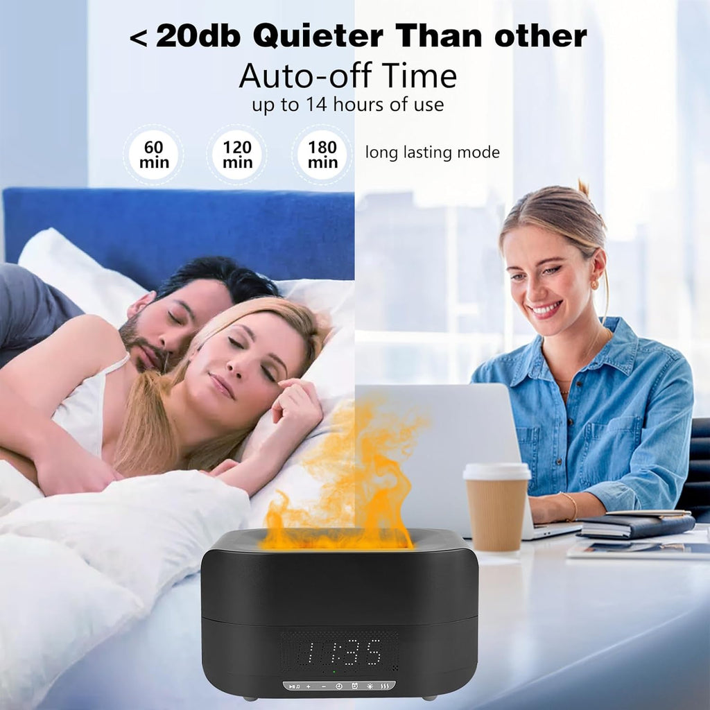 Bluetooth Speaker Alarm Clock Humidifier – 3-in-1 Smart Bedside Gadget | UAE