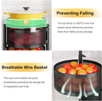 360° Rotating Fruit & Vegetable Basket Bowls with Wheels | Emirazaar