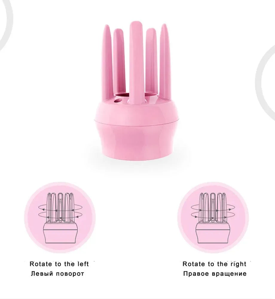 Handheld 2-in-1 Hair Curler & Volumizing Hot Air Brush