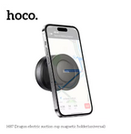 Hoco electric suction cup magnetic holder with smartphone on a white background