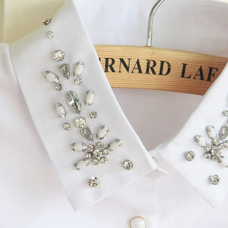 Chiffon Rhinestone Fake Collar Shawl for Women UAE | Emirazaar