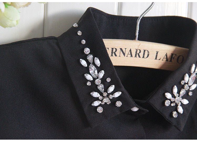 Chiffon Rhinestone Fake Collar Shawl for Women UAE | Emirazaar