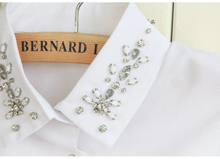 Chiffon Rhinestone Fake Collar Shawl for Women UAE | Emirazaar