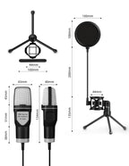ميكروفون سطح المكتب للألعاب الرياضية الإلكترونية RGB - ميكروفون مكثف SF-666R مع خاصية تقليل الضوضاء | Emirazaar الإمارات العربية المتحدة