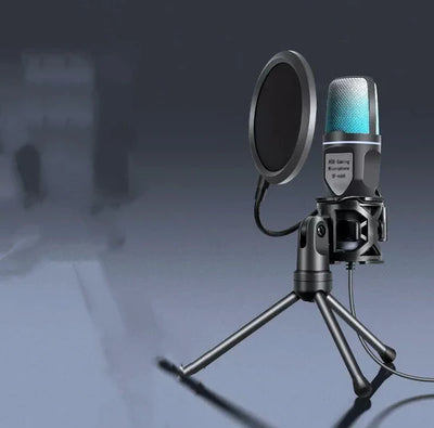 ميكروفون سطح المكتب للألعاب الرياضية الإلكترونية RGB - ميكروفون مكثف SF-666R مع خاصية تقليل الضوضاء | Emirazaar الإمارات العربية المتحدة