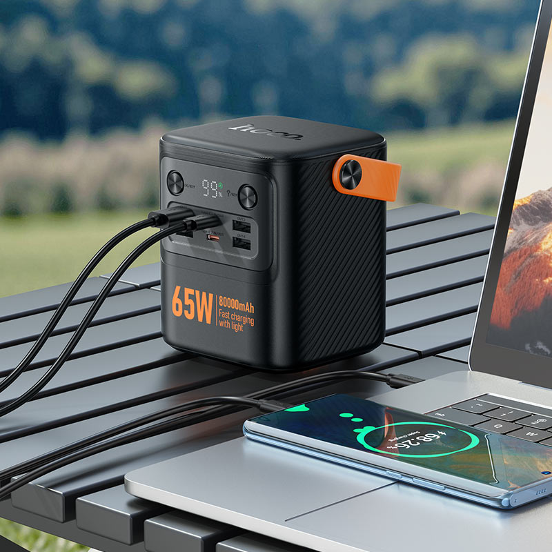 Hoco J152 Pro Power Bank 80000mAh – 65W Fast Charging Portable Power Station