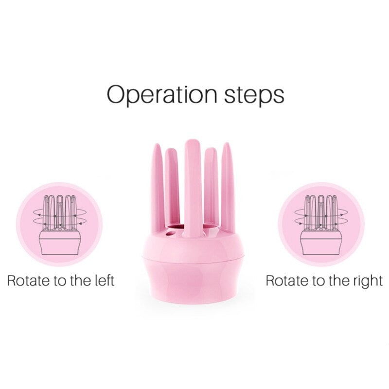 Handheld 2-in-1 Hair Curler & Volumizing Hot Air Brush