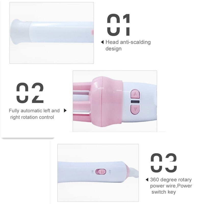 Handheld 2-in-1 Hair Curler & Volumizing Hot Air Brush