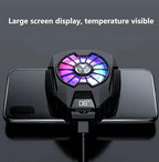 مبرد هاتف للألعاب، مروحة تبريد iPhone مع إضاءة LED RGB - مبرد Hyper Chill المحمول الجديد