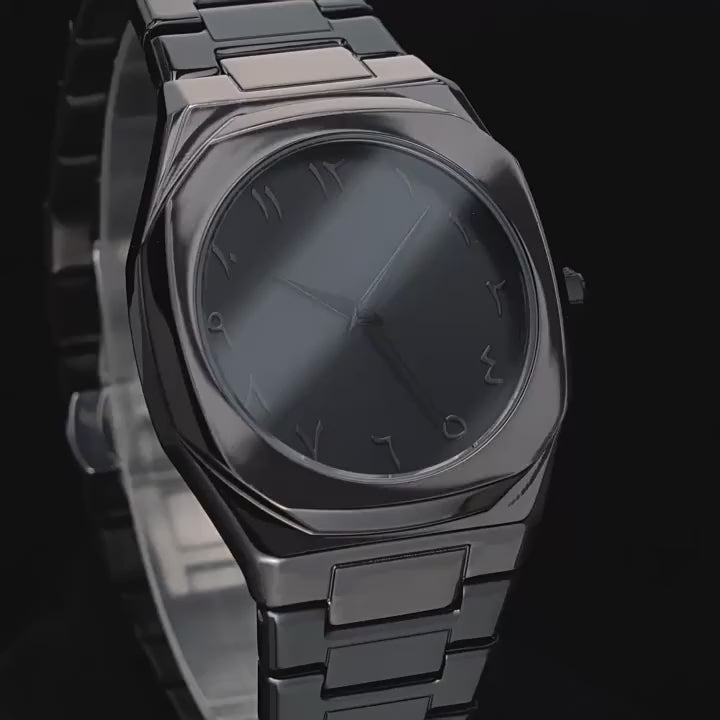  Stainless Steel Arabic Watch – Timeless Elegance with a Cultural Touch