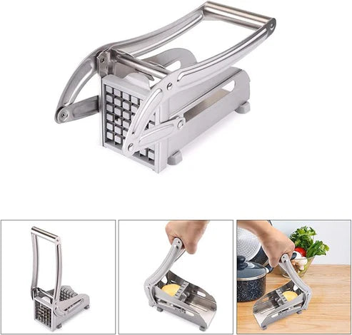 Stainless Steel Slice Cutter – Heavy-Duty Potato & Vegetable Chopper