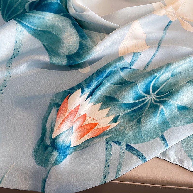 All-Season Warm Silk Scarf – AC Shawl & Beach Wrap | Elegant Lightweight UAE Style
